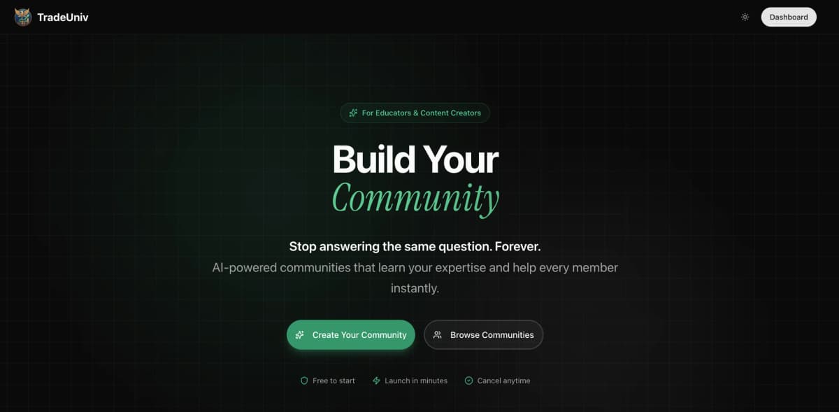 TradeUniv screenshot